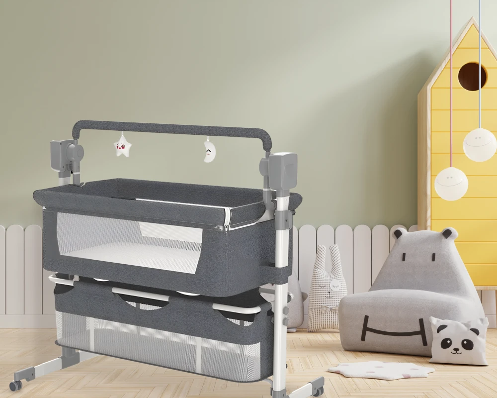 multifunctional convertible crib rocking foldable bassinet