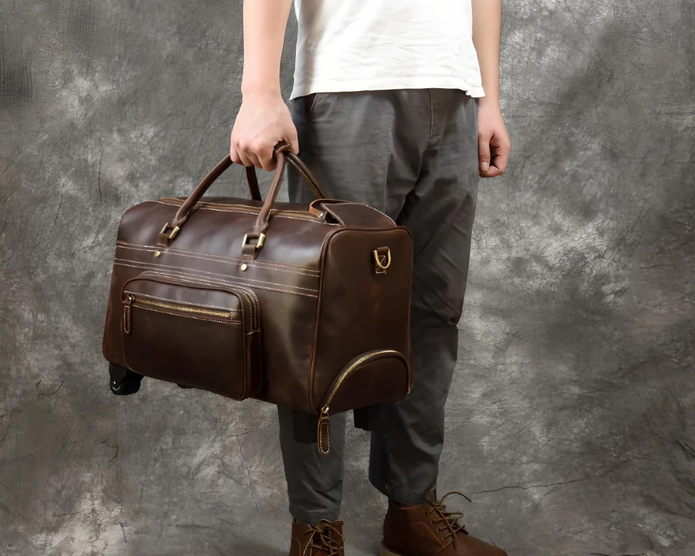 best leather carry on